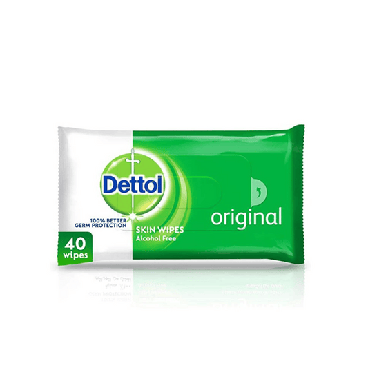Dettol Original Antibacterial Skin and Surface Wipes 40s
