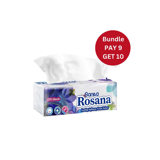 Rosana Facial Tissues x170 Sheets Pay 9 Get 10