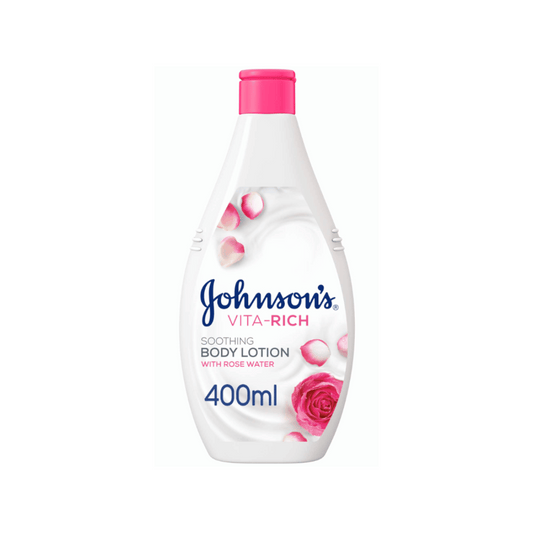 Johnson's Vita-Rich Body Lotion Soothing Rose Water, 400ml
