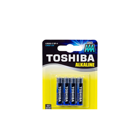 Toshiba Batteries Blue AAA4 Alkaline LR03 258424