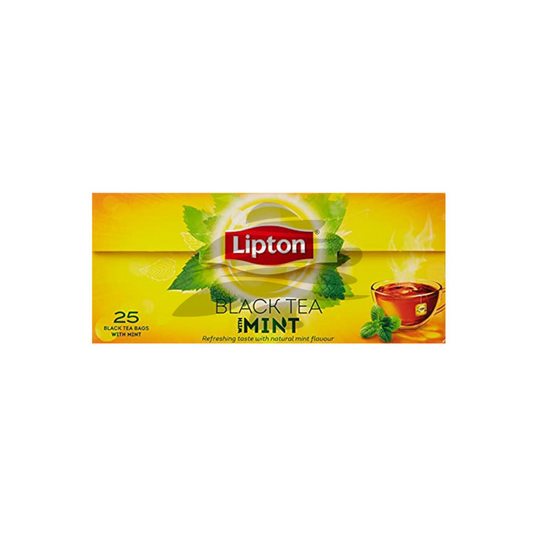 Lipton Flavoured Black Tea Mint, 25s
