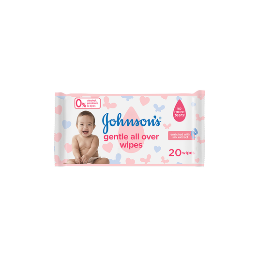 Johnson's Baby Wipes Gentle All Over, 20s
