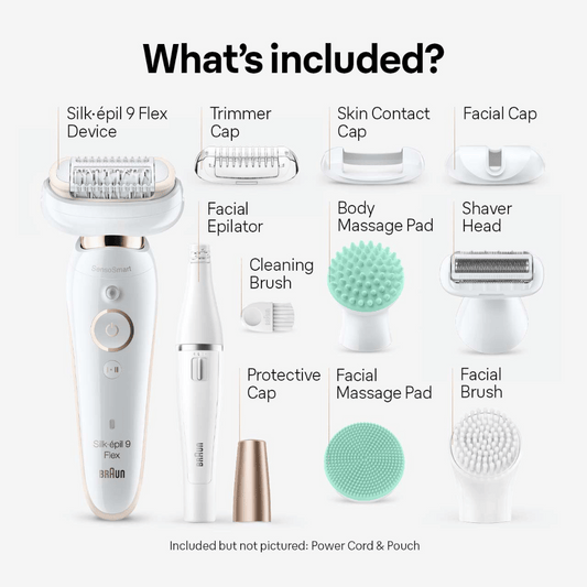 Braun Silk·épil 9 Flex Epilator, Beauty Set with FaceSpa, SES 9300