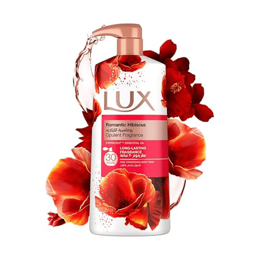 LUX Perfumed Body Wash Romantic Hibiscus For 24 Hours Long Lasting Fragrance, 700ml