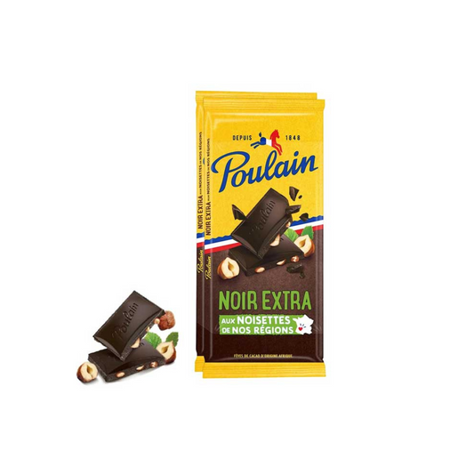 Poulain Noir Extra Noisette, 2 X 100g