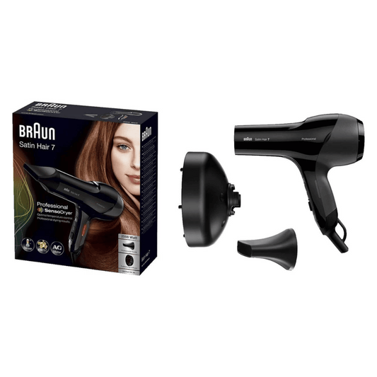 BRAUN Satin Hair 7 SensoDryer, Professional Hair Dryer, Diffuser, HD785