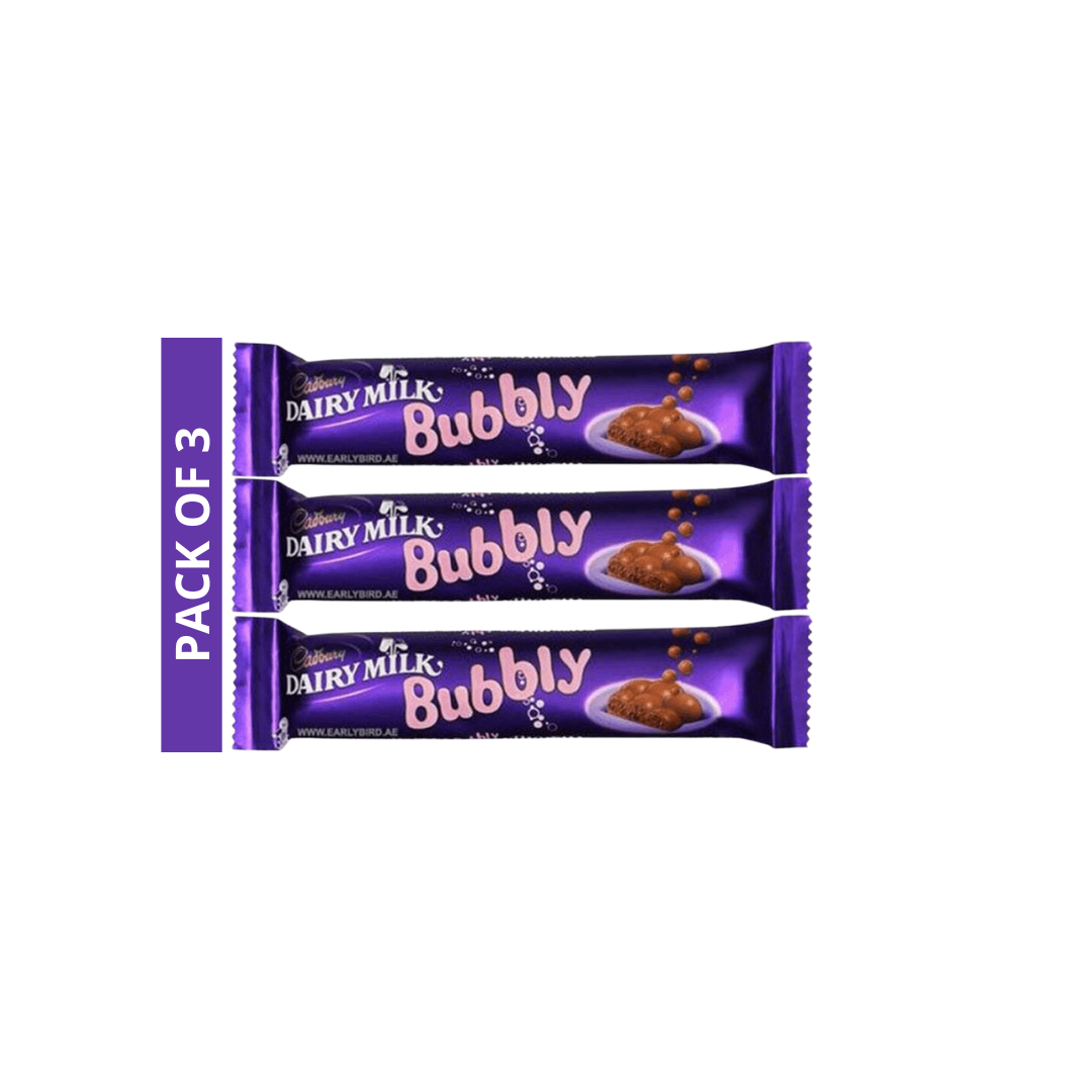 Cadbury Dairy Milk Bubbly 28g, Pack of 3, Special Price