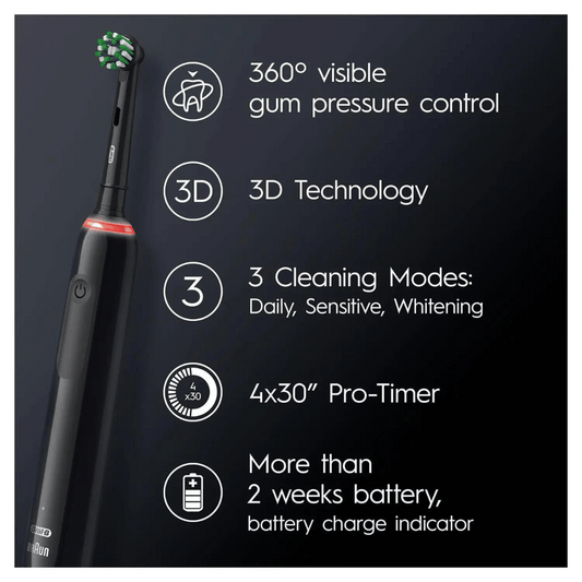 Oral-B Pro 3 - 3000 - Black Electric Toothbrush