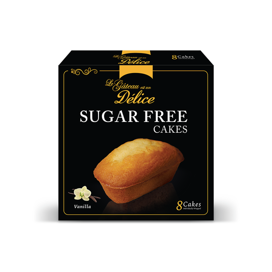 Delice Sugar Free Cake Vanilla 184g, 8 Cakes