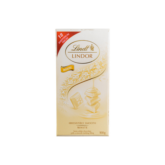 Lindt Lindor Single White Chocolate, 100g