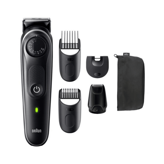 Braun Beard Trimmer Waterproof, Precision Wheel, 5 styling tools, BT5421