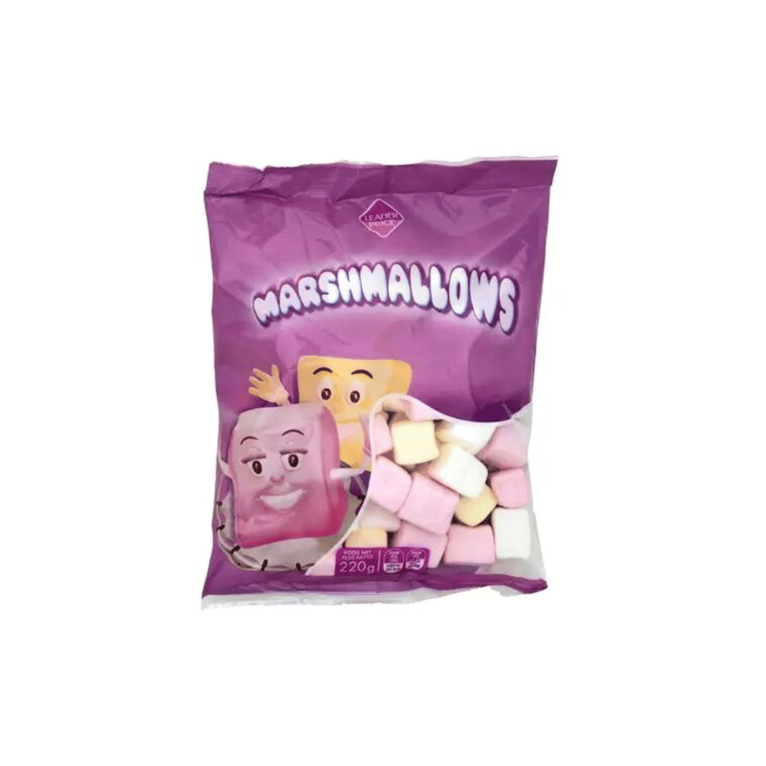 Leader Price Cubes Marshmallows 220g