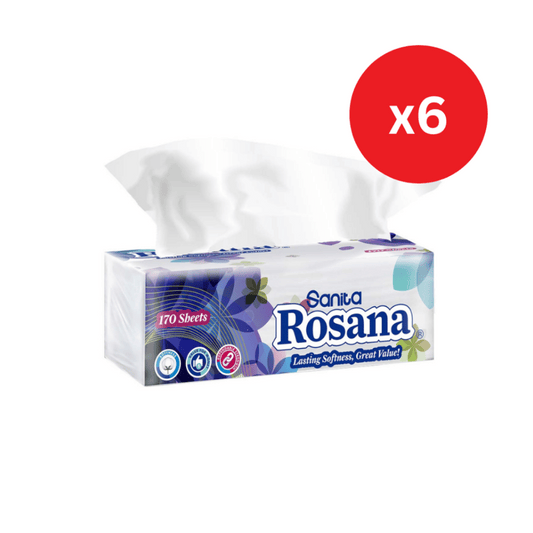 Rosana Facial Tissues x170 Sheets, Pack of 6