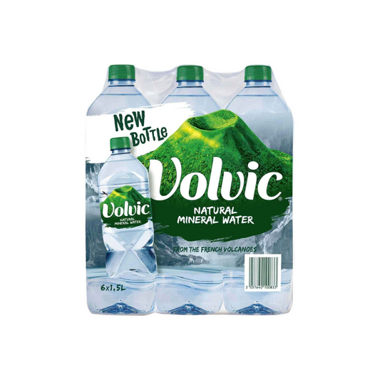 Volvic Eau Minerale 150cl, Pack of 5 + 1 Free