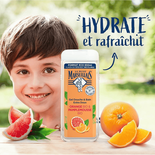 Le Petit Marseillais Shower Gel Orange Pamplemousse Bio 650ml