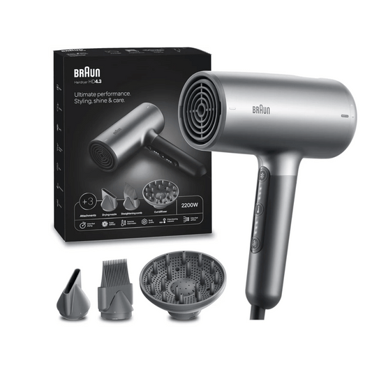 Braun Hair Dryer HD4.3, 2200W Grey