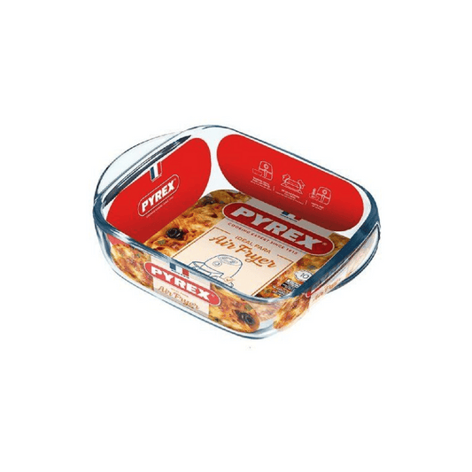 Pyrex Air Fryer Compatible Glass Square Dish Roaster 20cm 211B100