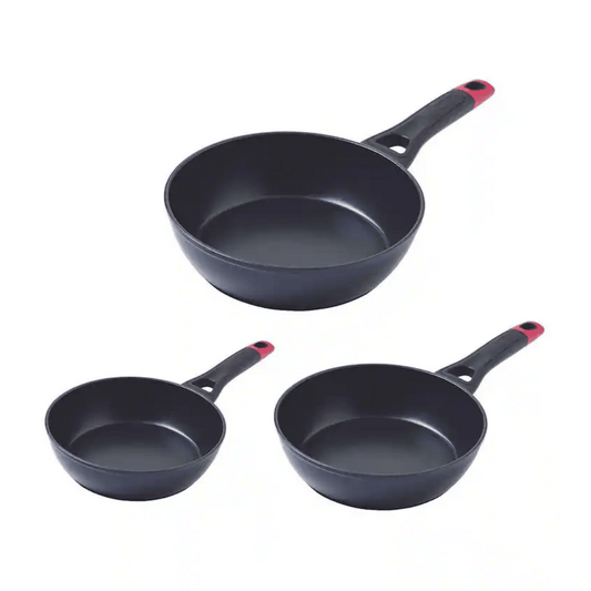 Pyrex Optima Set of 3 Frying Pans 20 + 24 + 28 cm