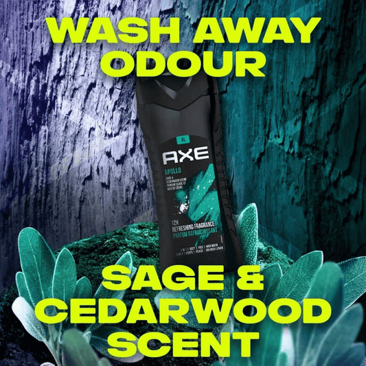 AXE Men 3in1 Body Wash Apollo 400ml