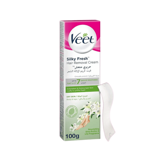 Veet Silky Fresh Hair Removal Cream Legs & Body, Dry Skin, 100ml