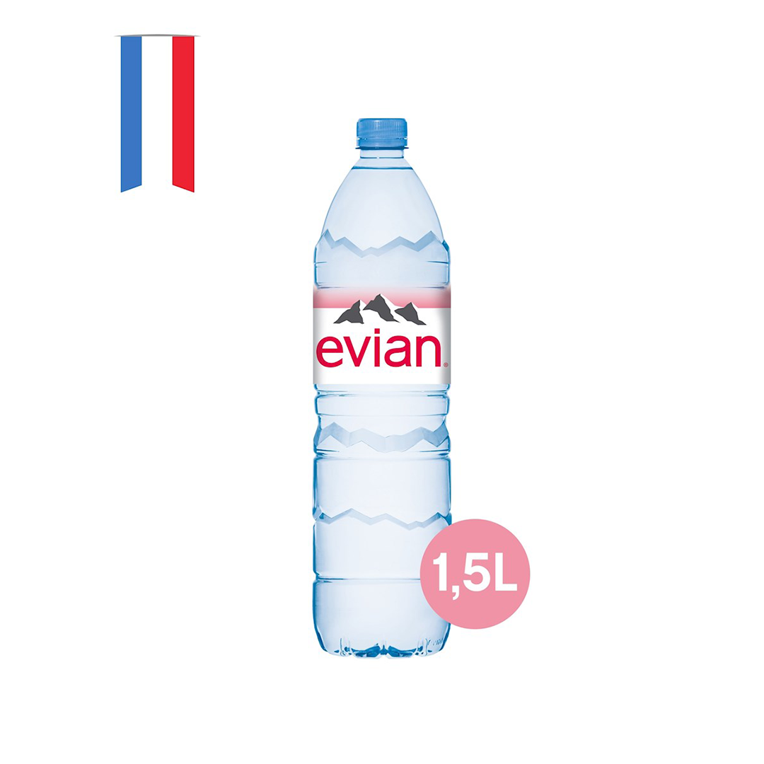  Volvic Natural Spring Water, 1.5- Liter Bottles (Pack of 12) :  Grocery & Gourmet Food
