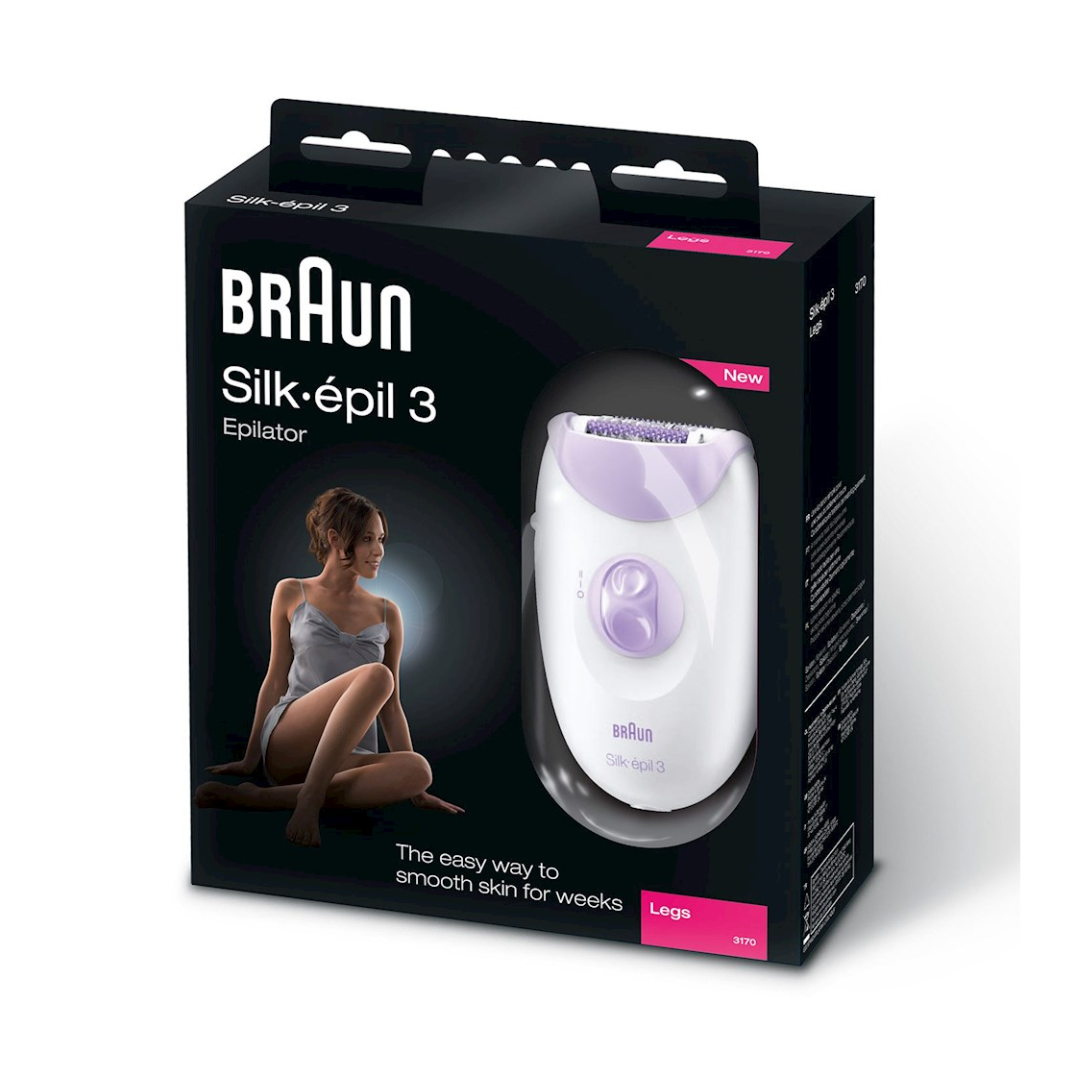 Braun Silk epil 3 Epilator for Women, White and Purple - 3170, Best price  in Egypt