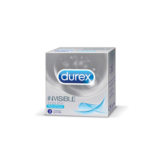 Durex Invisible Extra Thin Condom, Pack of 3