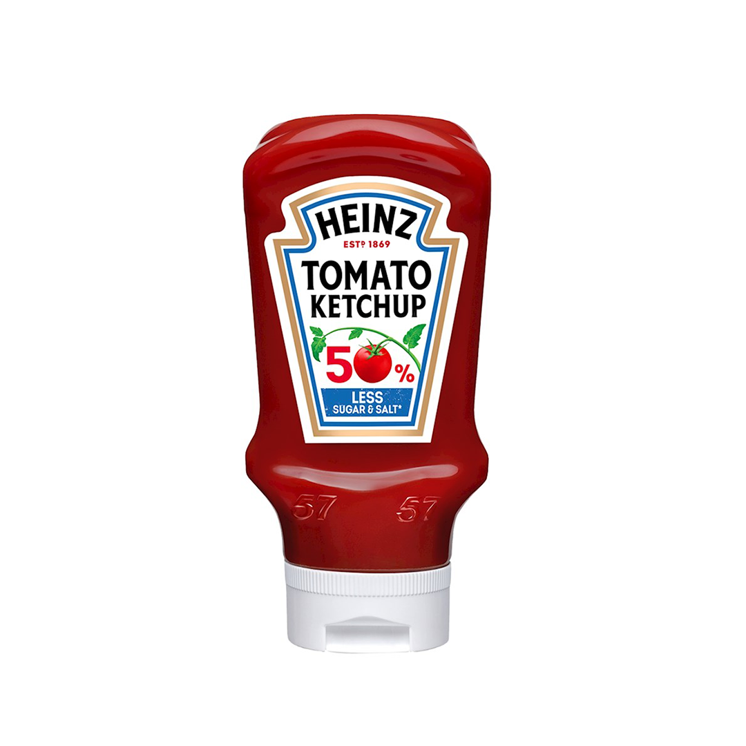 Heinz Ketchup 50% Less Sugar & Salt 400ml Heinz Ketchup 50% Less Sugar & Salt 400ml