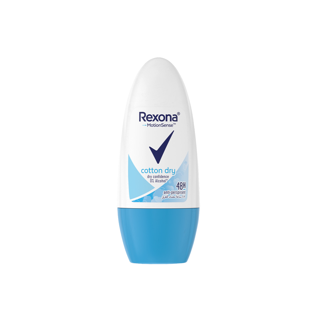 Rexona Deodorant Roll-On cotton dry 48h anti-perspirant, 50 mL