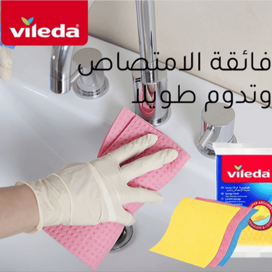 Vileda Sponge Cloth, Pack of 5 + 1 Free