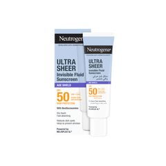 Neutrogena Ultra Sheer Invisible Fluid Age Shield SPF50 Sunscreen, 50ml