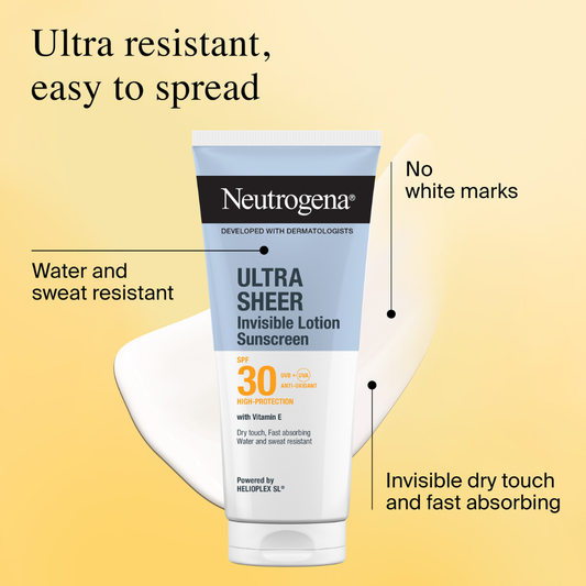 Neutrogena Ultra Sheer Invisible Lotion SPF30 Sunscreen, 200ml