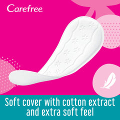 Carefree Cotton Feel Panty Liners Normal, Single Wrapped, 30's