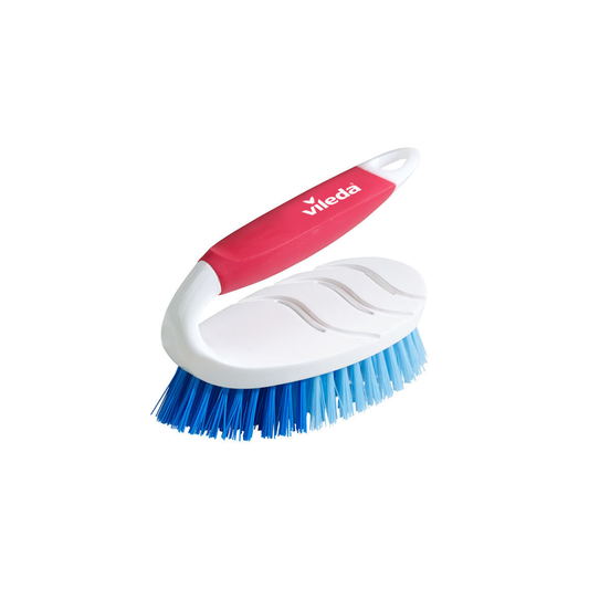 Vileda Powerfibres Scrub Brush With Handle