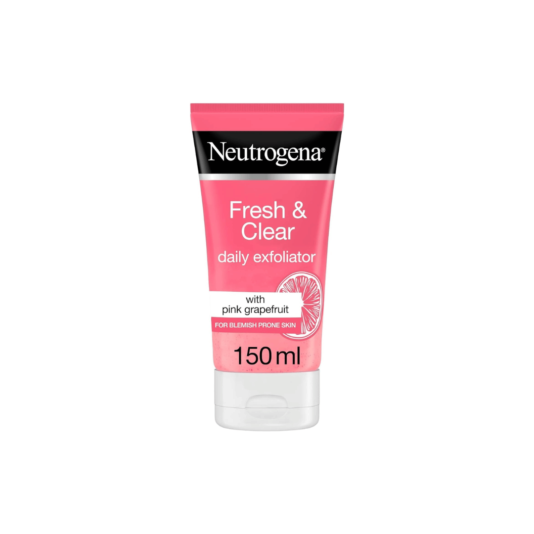 Neutrogena Fresh & Clear Daily Exfoliator, Pink Grapefruit & Vitamin C, 150ml