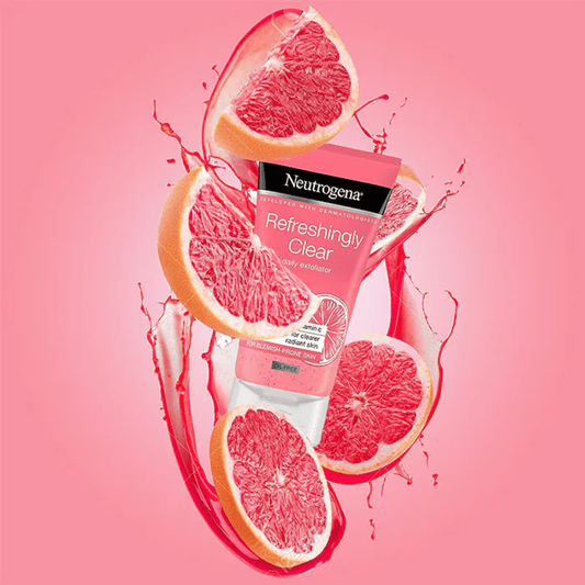Neutrogena Fresh & Clear Daily Exfoliator, Pink Grapefruit & Vitamin C, 150ml
