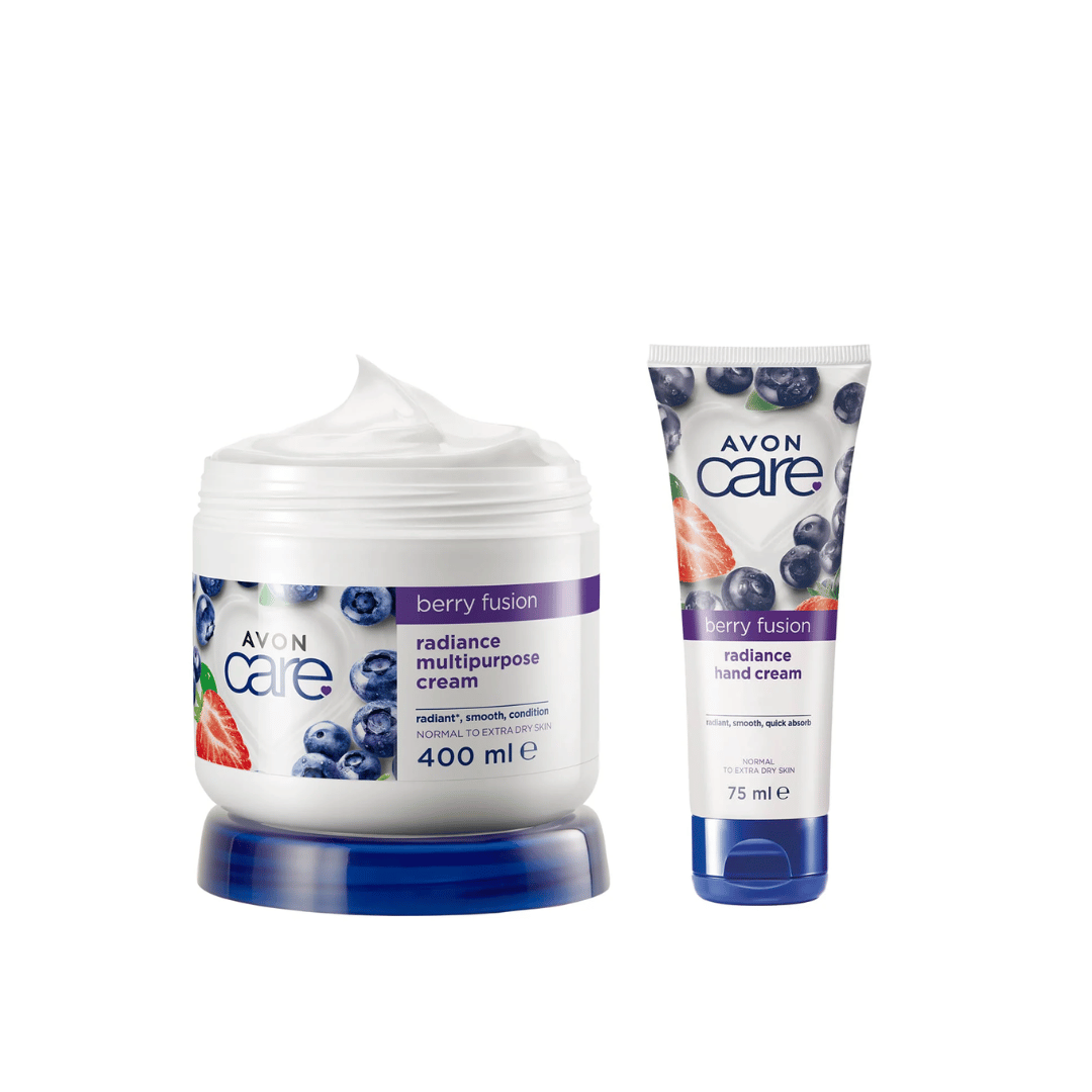 Avon Pack Blueberry & Strawberry Multipurpose & Hand Cream