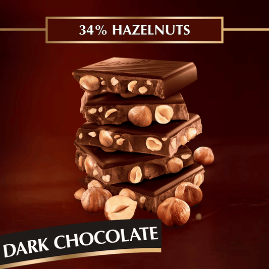 Lindt Swiss Classic Dark Chocolate Hazelnut 100g