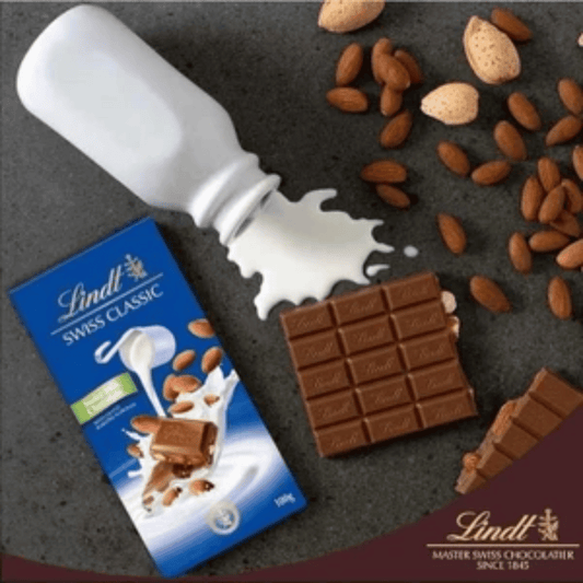 Lindt Swiss Classic Milk Chocolate Almond 100g