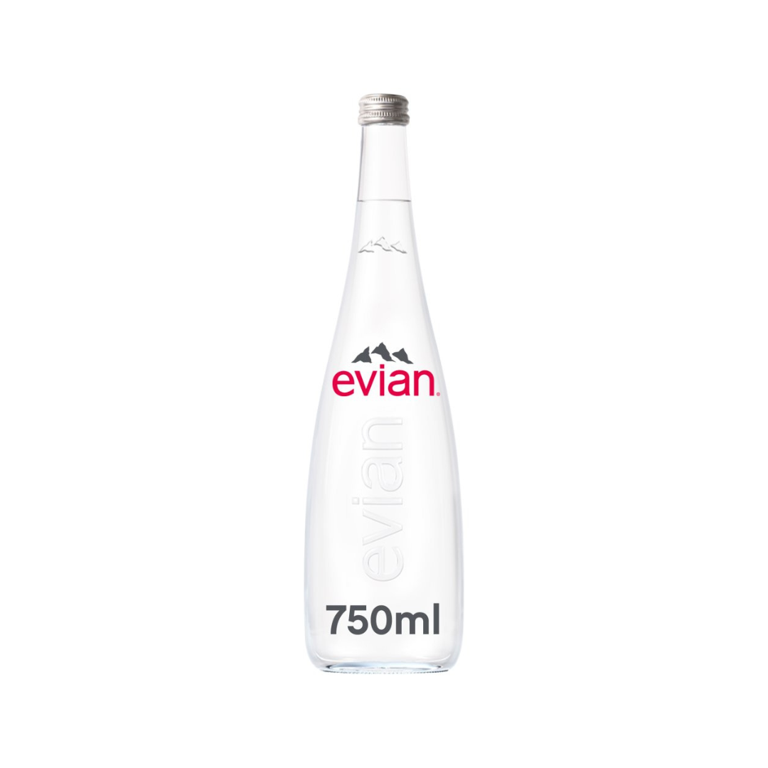 Evian Mineral Water Glass 75cl