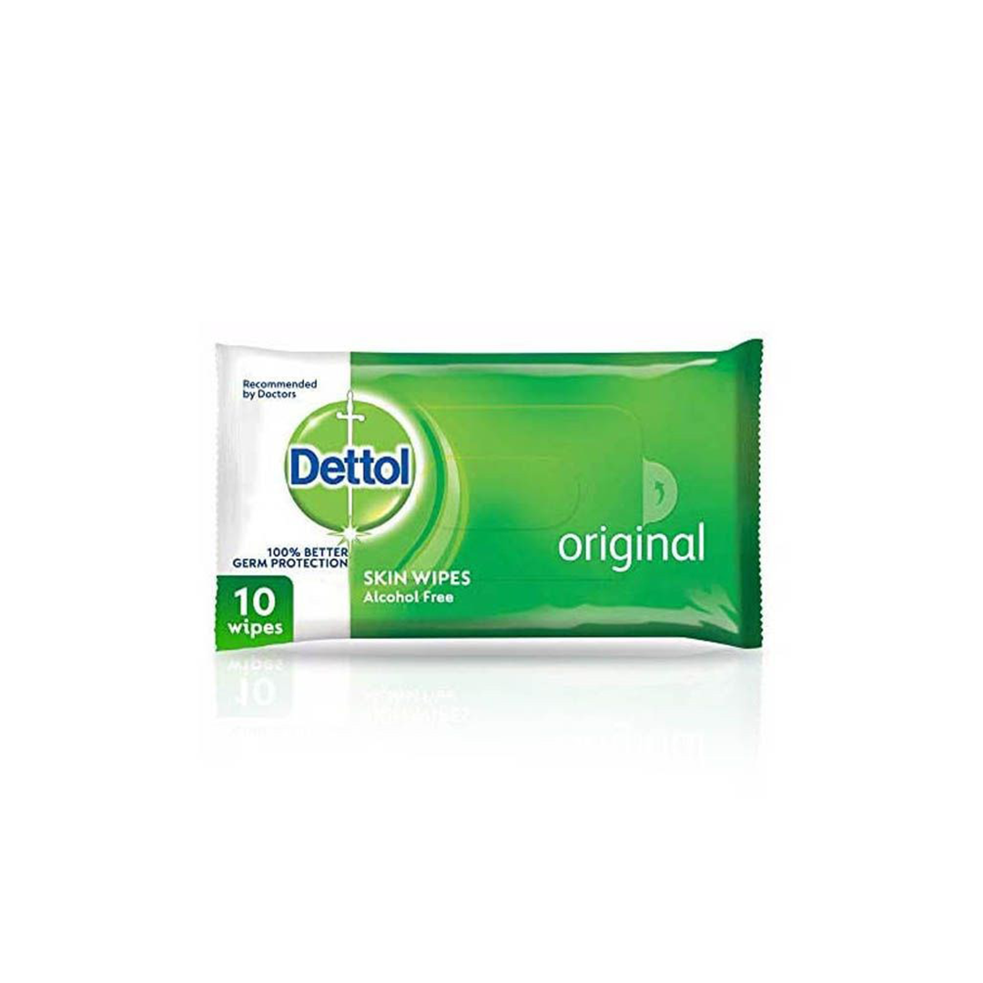 Dettol Original Antibacterial Skin and Surface Wipes 10s