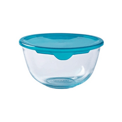 Pyrex 2 Liter Bowl With Lid from Borosilicate Glass Stain Resistant - 180P000