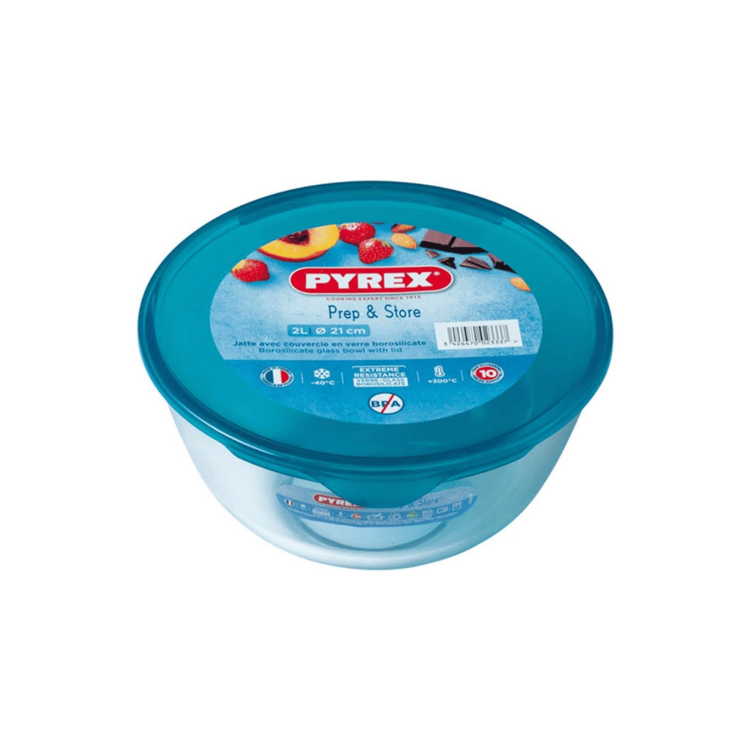 Fattal Online - Buy Pyrex 2.3L Liter Bowl With Lid from Borosilicate ...