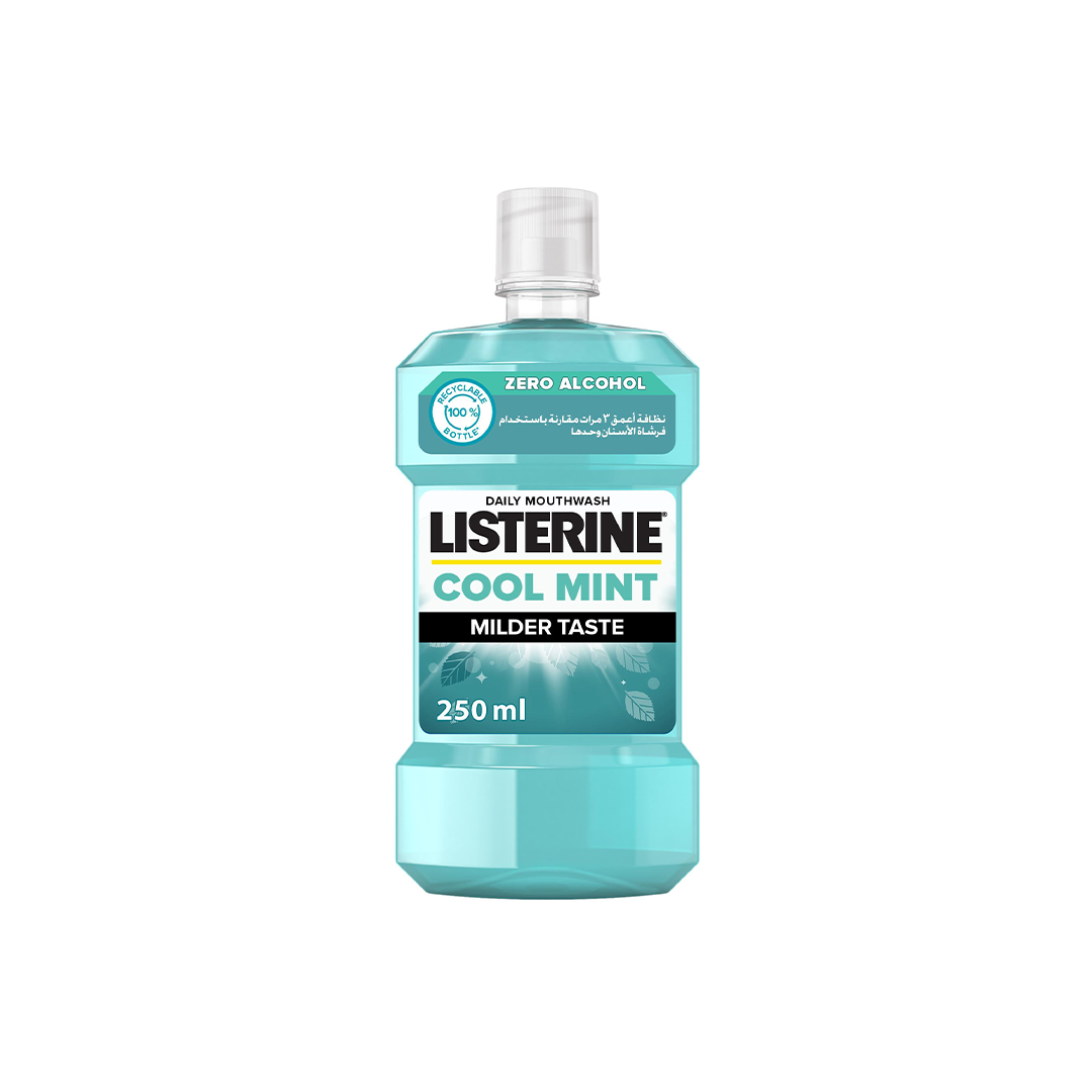 Listerine Mouthwash Zero, Milder Taste, 250ml