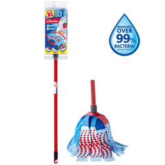 Vileda Supermop 3-Action Blue with Handle