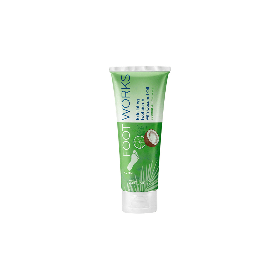 Avon Foot Works Coconut & Lime Exfoliating Scrub 75ml