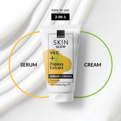 Avon SK!N Glow Serum + Cream, Vit C & Papaya extract, 50ml