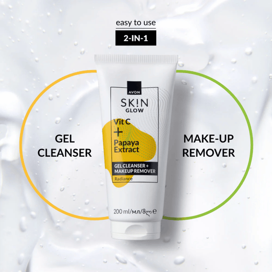 Avon SK!N Glow Gel Cleanser + Make-Up Remover, 200ml