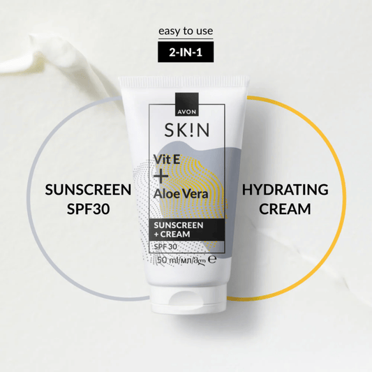 Avon SK!N Face Sunscreen + Cream SPF 30, 50ml