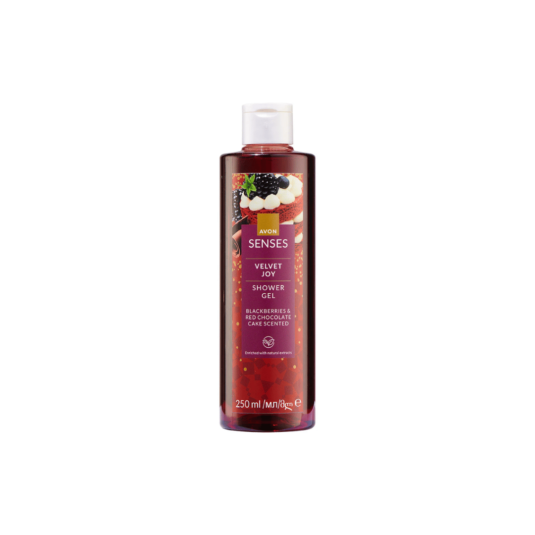 Avon Senses Festive Red Velvet Gel Shower Gel, 250ml